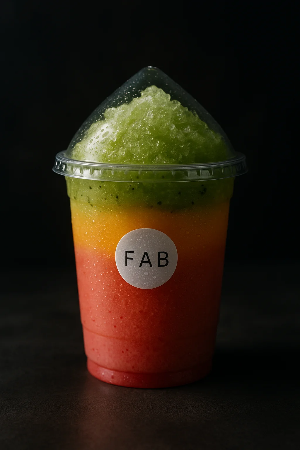 The F.A.B cup — clear with cone lid